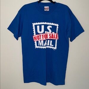 Vintage U.S. Mail Graphic Short Sleeve Shirt Humor Comfy Retro